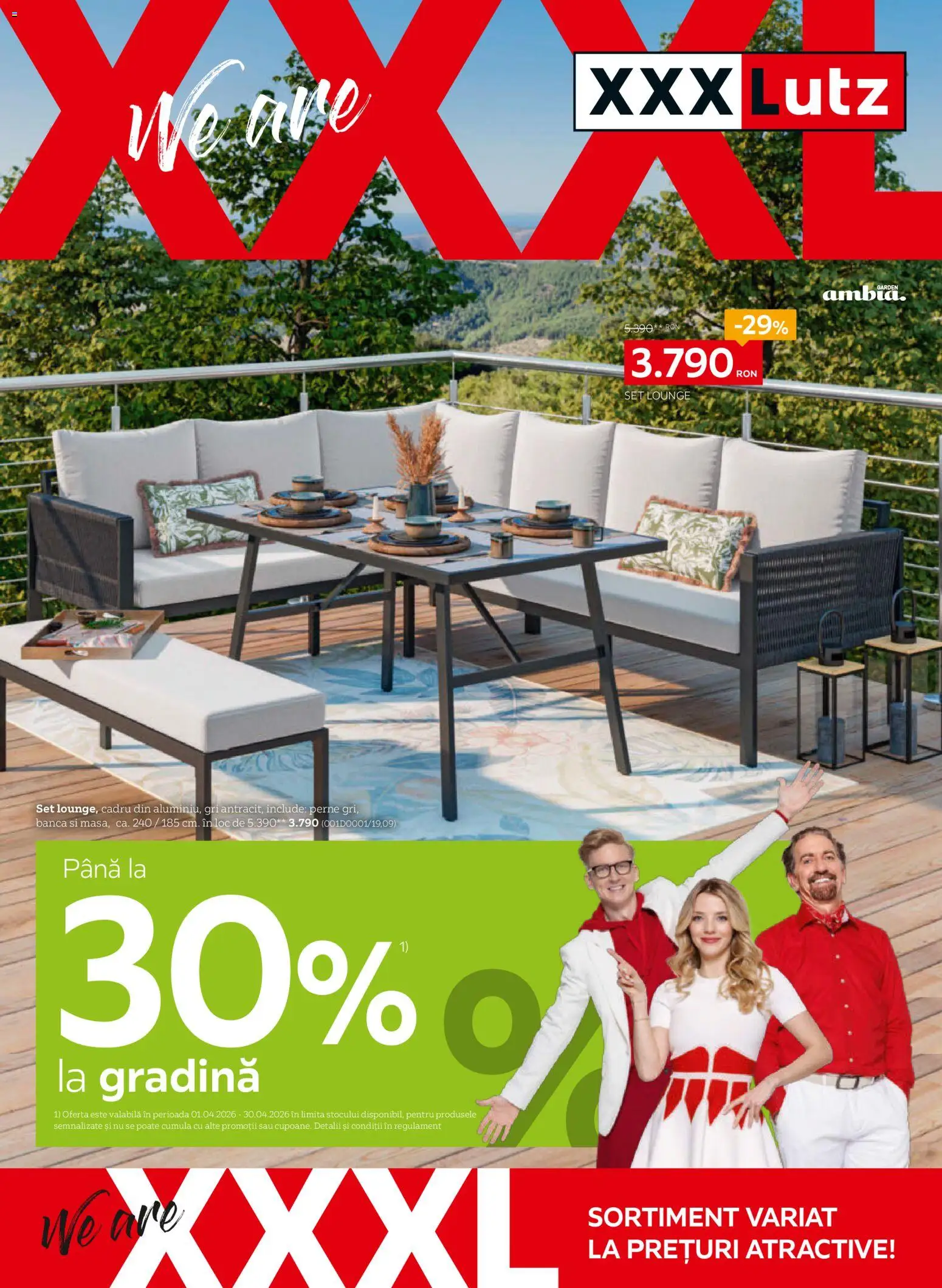 Previzualizarea de cataloage: XXXLutz XXXLutz Catalog valabil de la 06.04.2026 - Bancă, Gradina, Perne