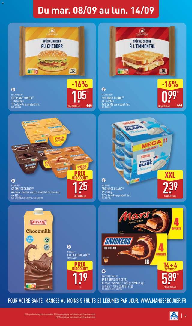 Nouveau catalogue Aldi à partir du 08/09