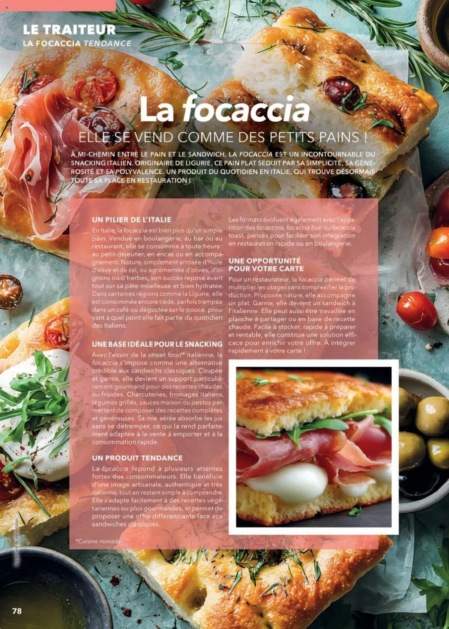 Prévisualisation de METRO - Guide Italie du magasin METRO formulaire valide 28/05/2026 - Café, Sandwich, Focaccia, Pain, Pâte, Sauces, Base, Jus