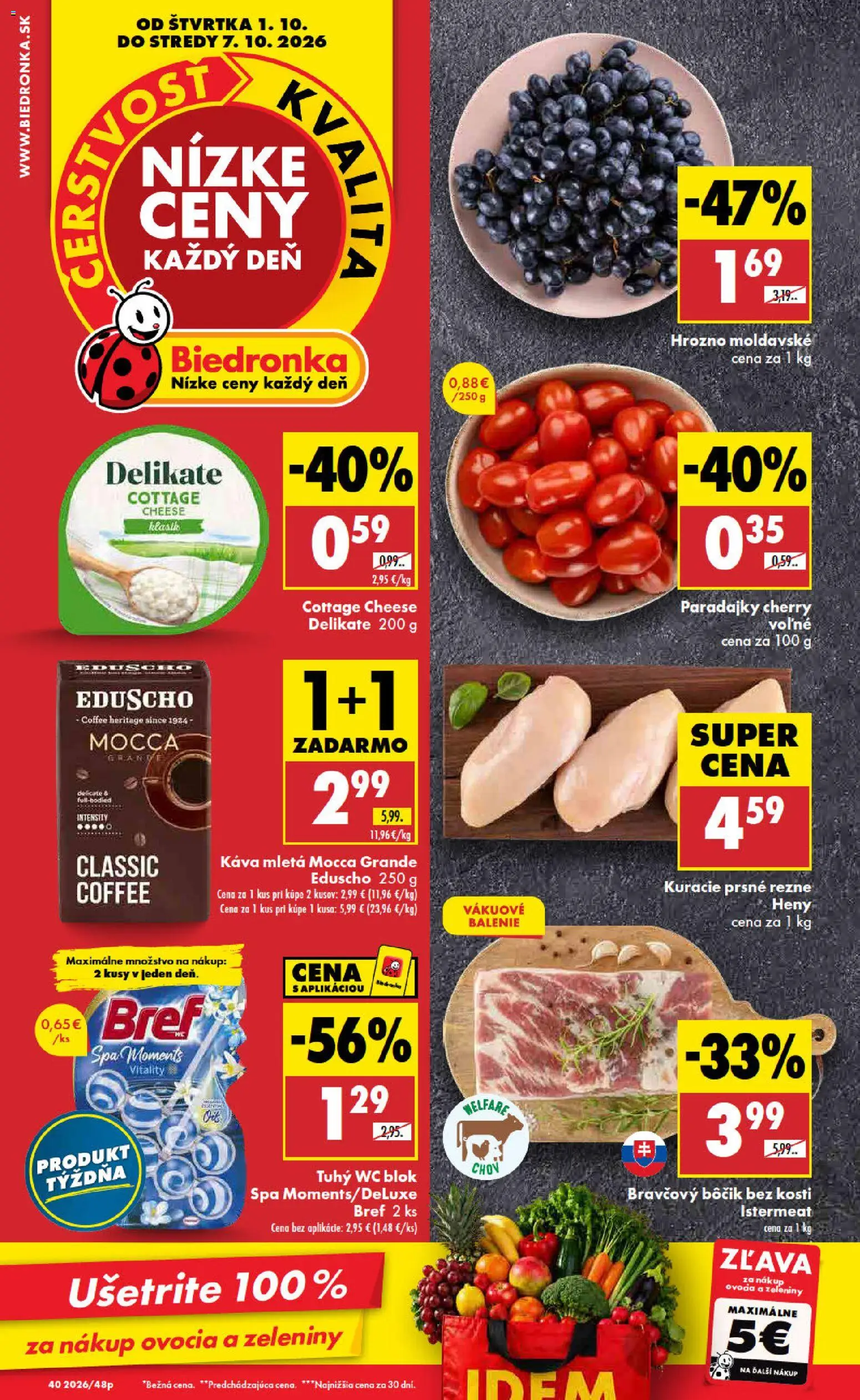 Náhľad Biedronka letáku platného od 01.10.2026