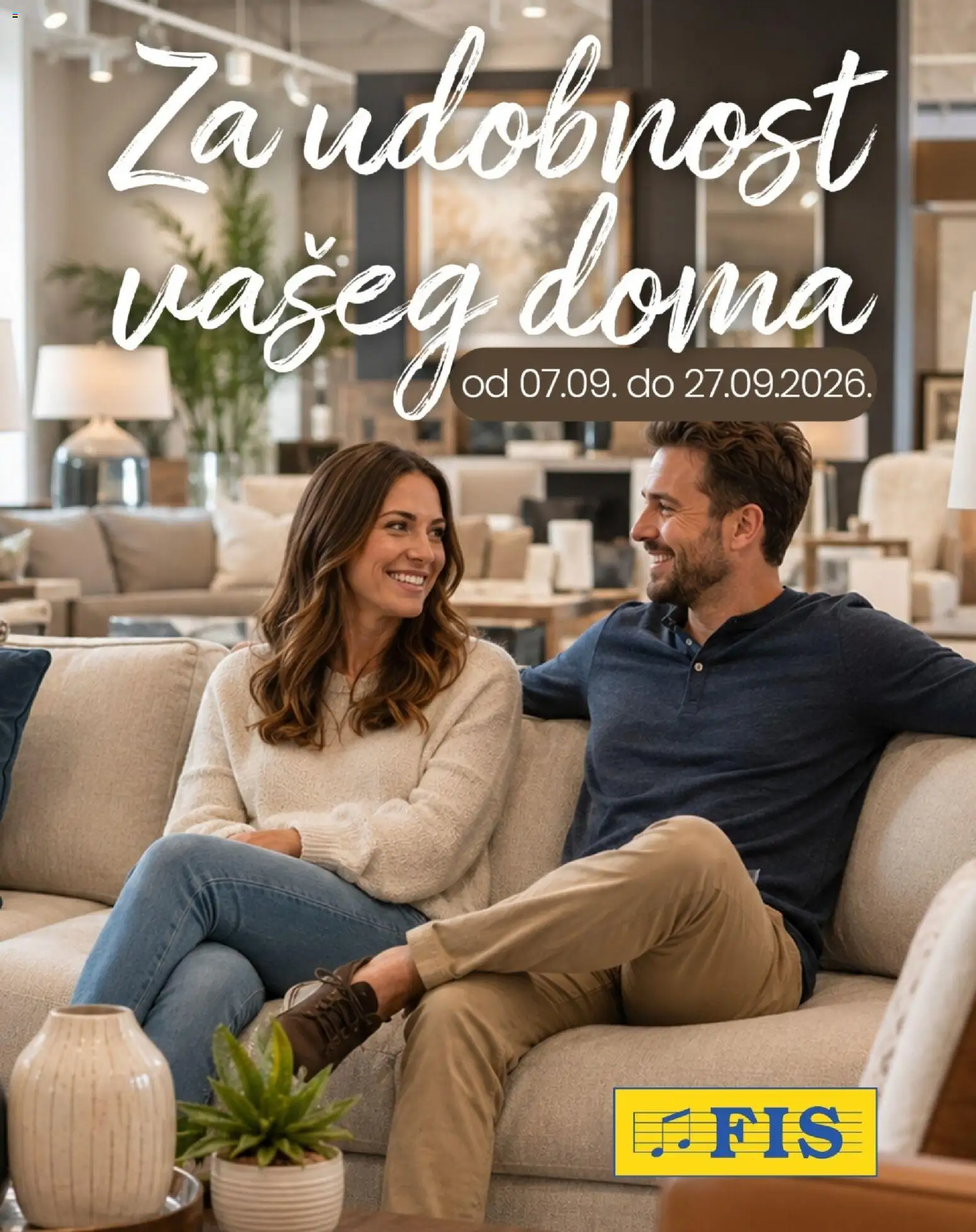 Pregled letka FIS Za udobnost vašeg doma trgovine FIS vrijedi od 07.09.2026
