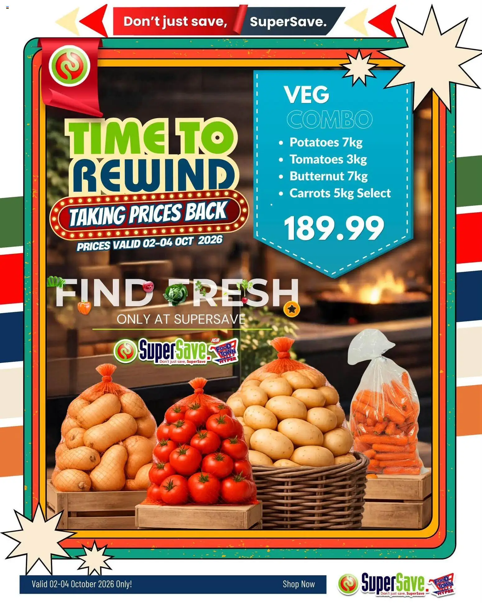 Preview of Super Save flyer valid from 02/10/2026 - Potatoes, Tomatoes, Carrots