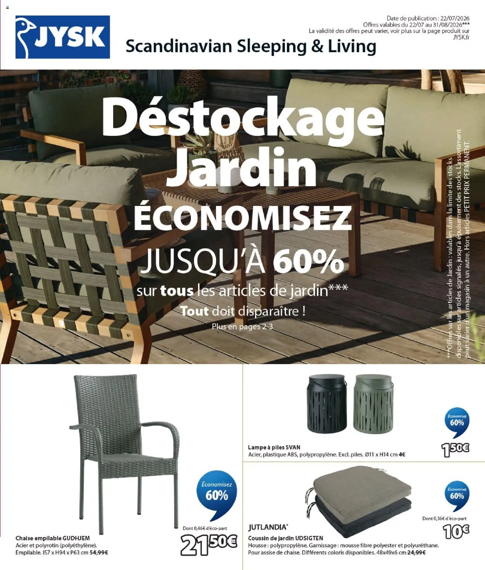 Prévisualisation de Jysk catalogue du magasin Jysk formulaire valide 22/07/2026