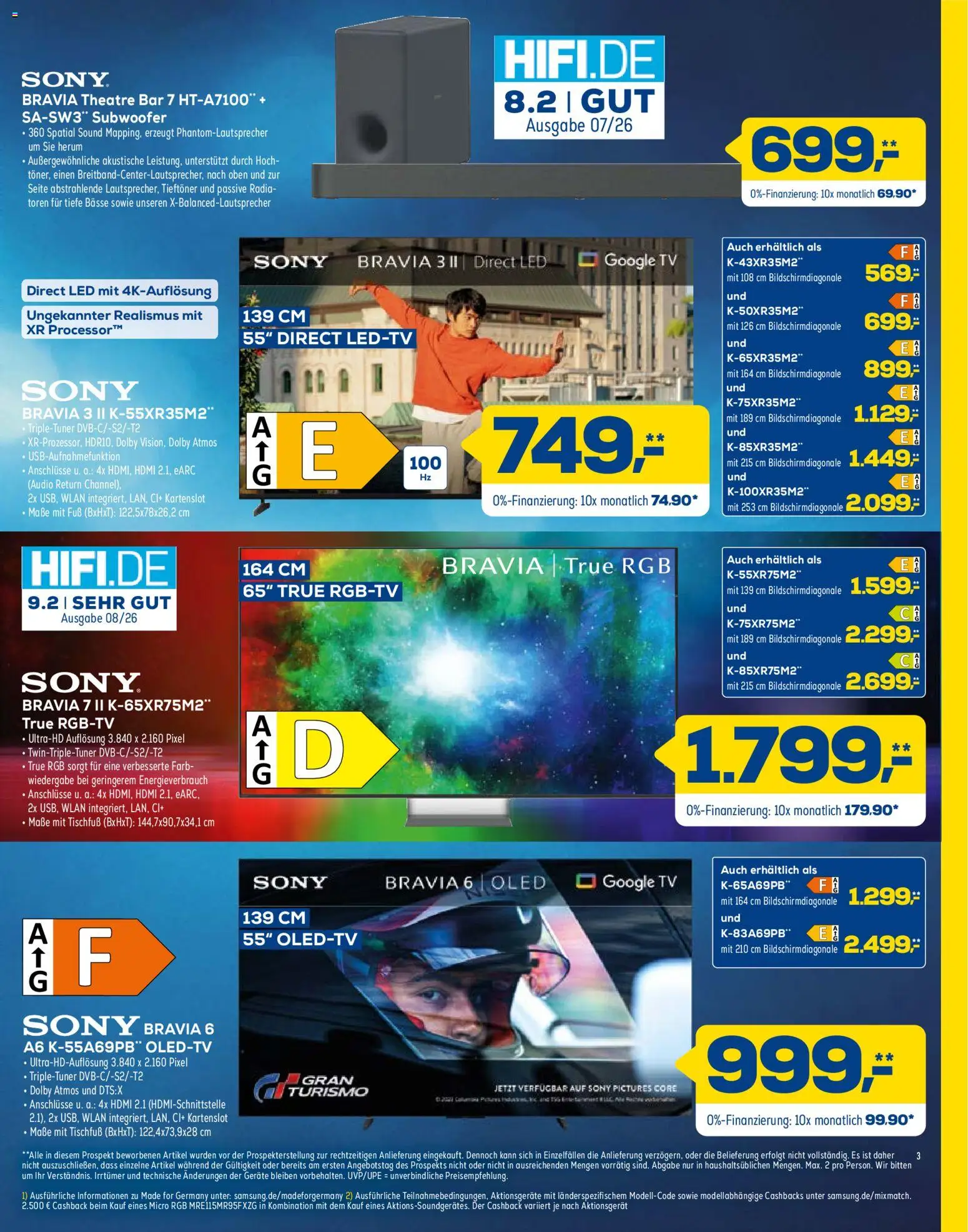 Vorschau von dem Prospekt des Geschäftes Euronics, gültig ab dem 24.10.2026 - TV, Sony, Audio