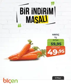 Biçen Market Biçen Market - Bir İndirim MaSalı - sebze 12.05.2026 - Broşürünün önizlemesi