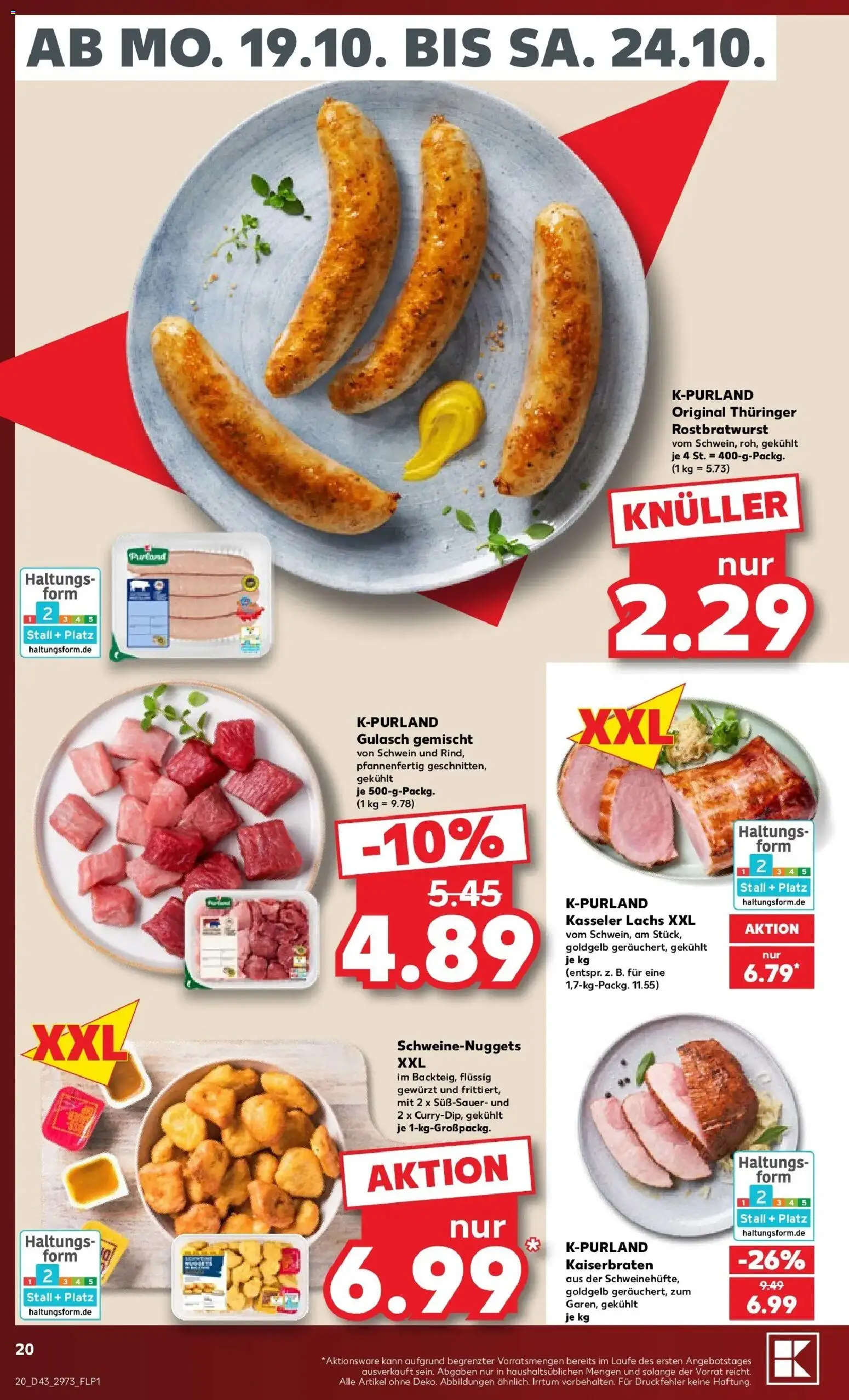Vorschau von dem Prospekt des Geschäftes Kaufland, gültig ab dem 19.10.2026