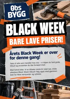 Forhåndsvis Obs Bygg Black Friday avis fra butikk Obs Bygg gyldig fra 20/10/2026