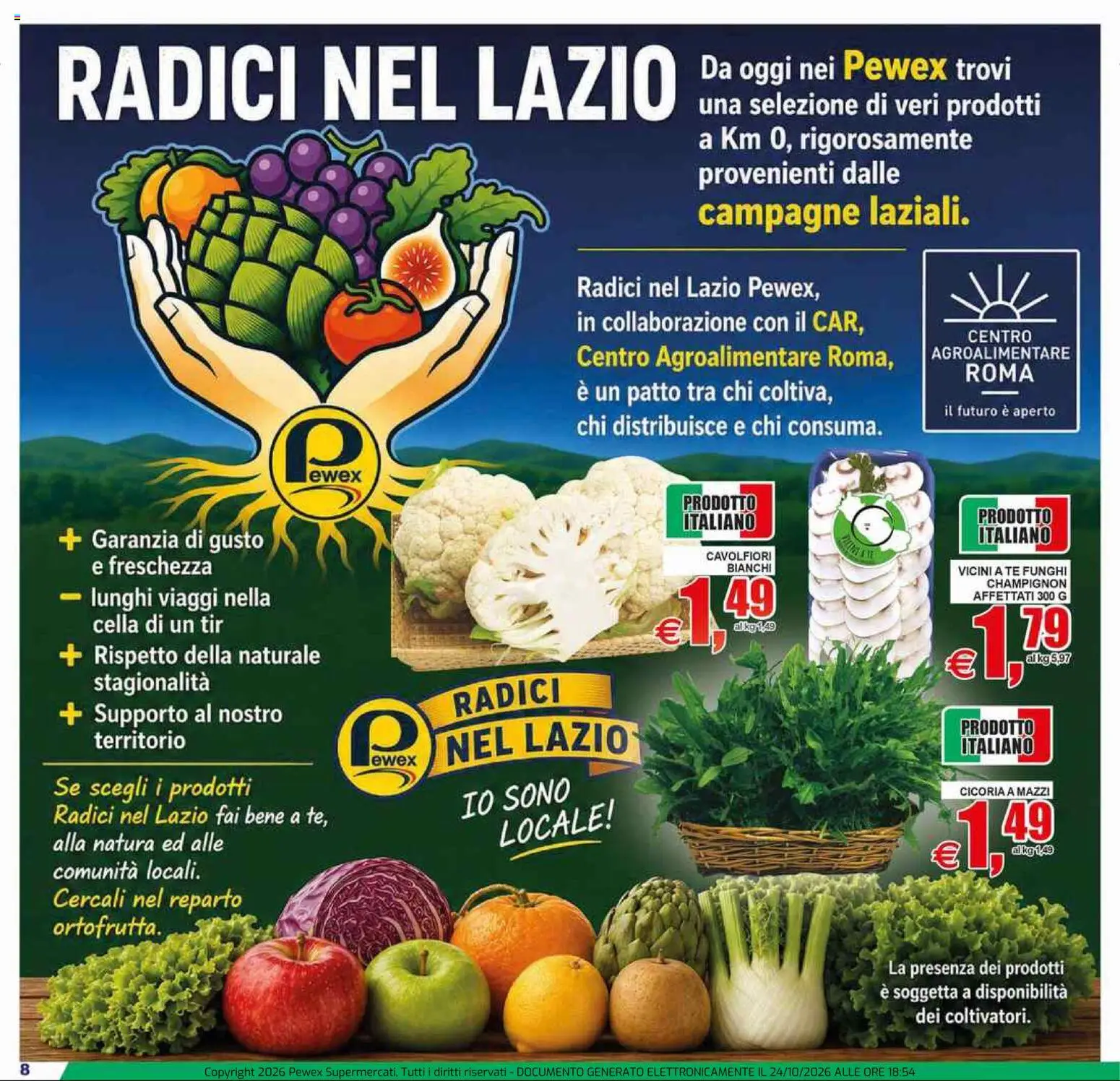 Anteprima dell'opuscolo Pewex volantino Ultramercato Irnerio dal negozio Pewex valido da 23/10/2026 - Funghi, Tè