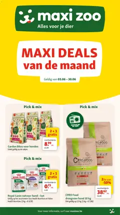Prévisualisation de Maxi Zoo Folder du magasin Maxi Zoo formulaire valide 03/06/2026