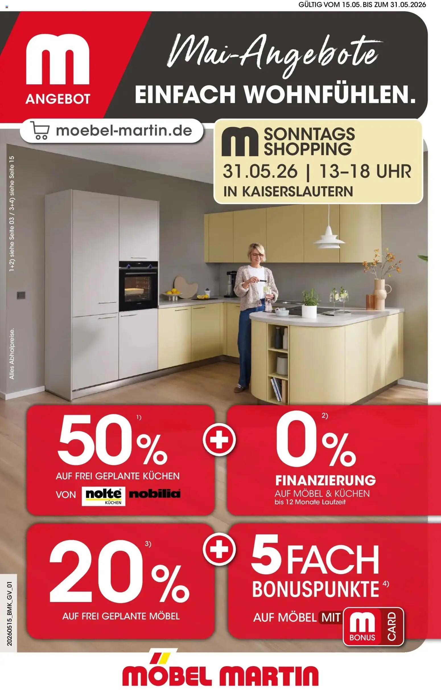 Vorschau von dem Prospekt des Geschäftes Möbel Martin, gültig ab dem 15.05.2026
