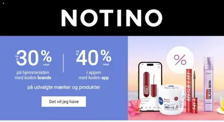 Eksempel på tilbudsavis Notino fra butik Tilbud gyldig fra 18/05/2026
