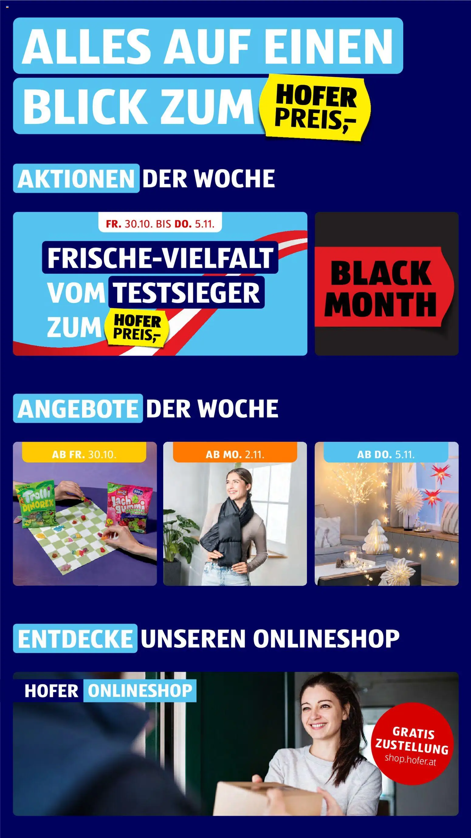 Hofer AT - Hofer AT Black Month megtekintése, amely érvényes 2026.10.30.-től