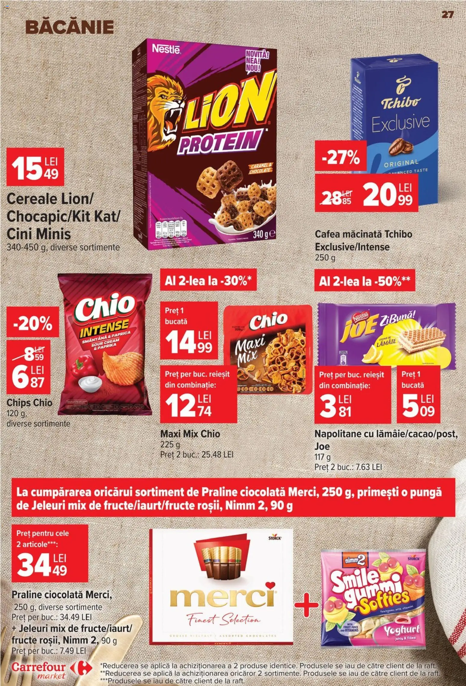 Previzualizarea de cataloage: Carrefour Carrefour Catalog Market valabil de la 28.10.2026 - Cafea, Fructe, Jeleuri, Napolitane, Praline, Cini Minis, Pungă, Aplică