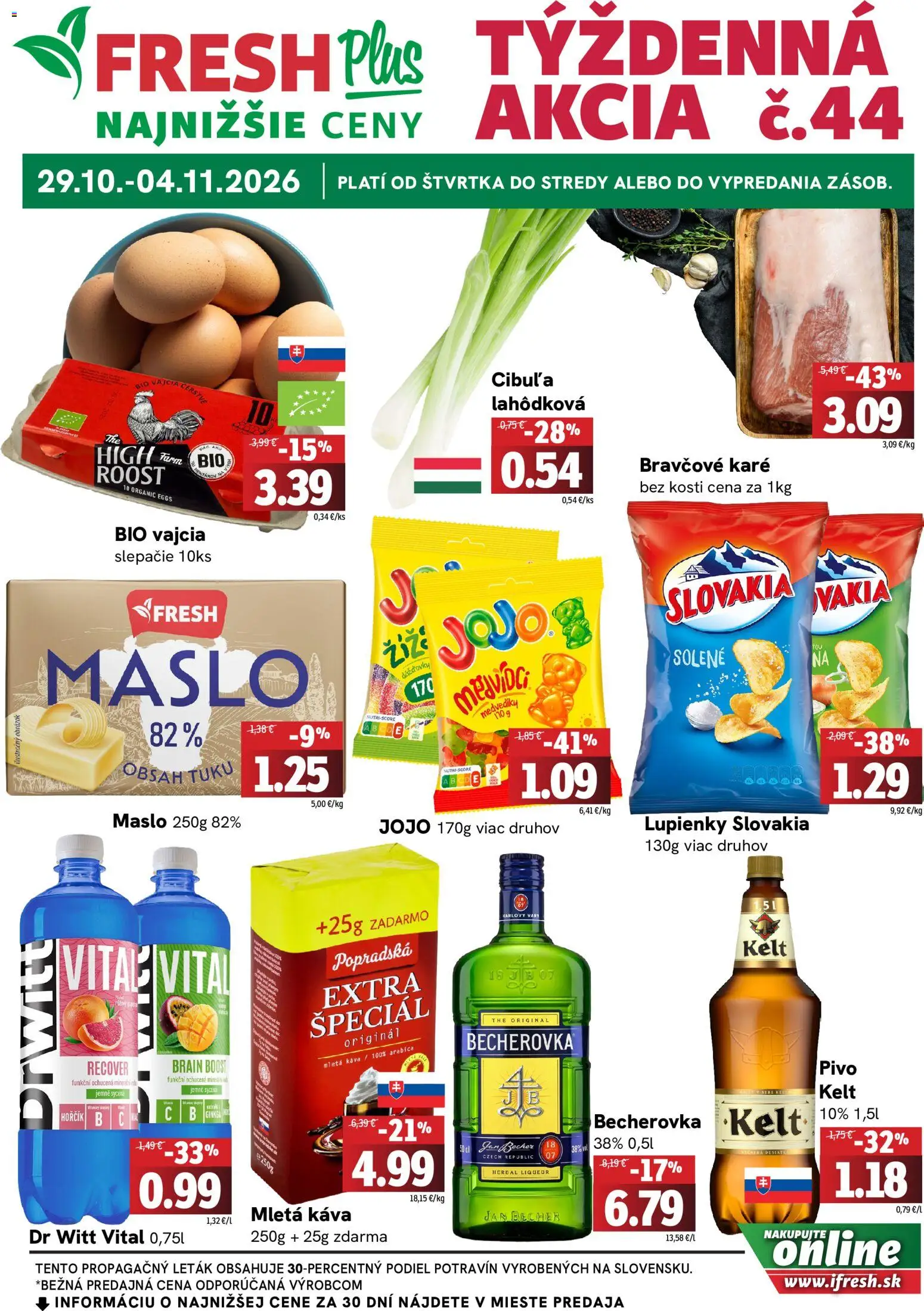 Náhľad Fresh letáku platného od 29.10.2026
