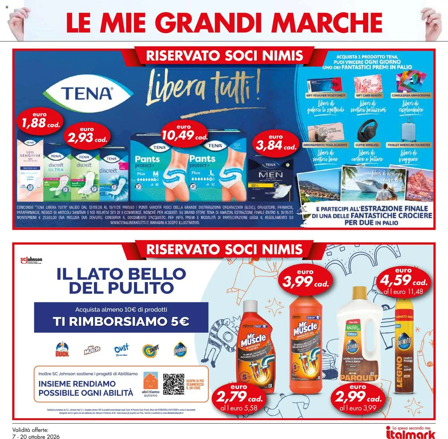 Anteprima dell'opuscolo Italmark volantino dal negozio Italmark valido da 07/10/2026 - Cuffie, Trolley
