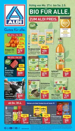 Vorschau von dem Prospekt des Geschäftes Aldi, gültig ab dem 27.04.2026