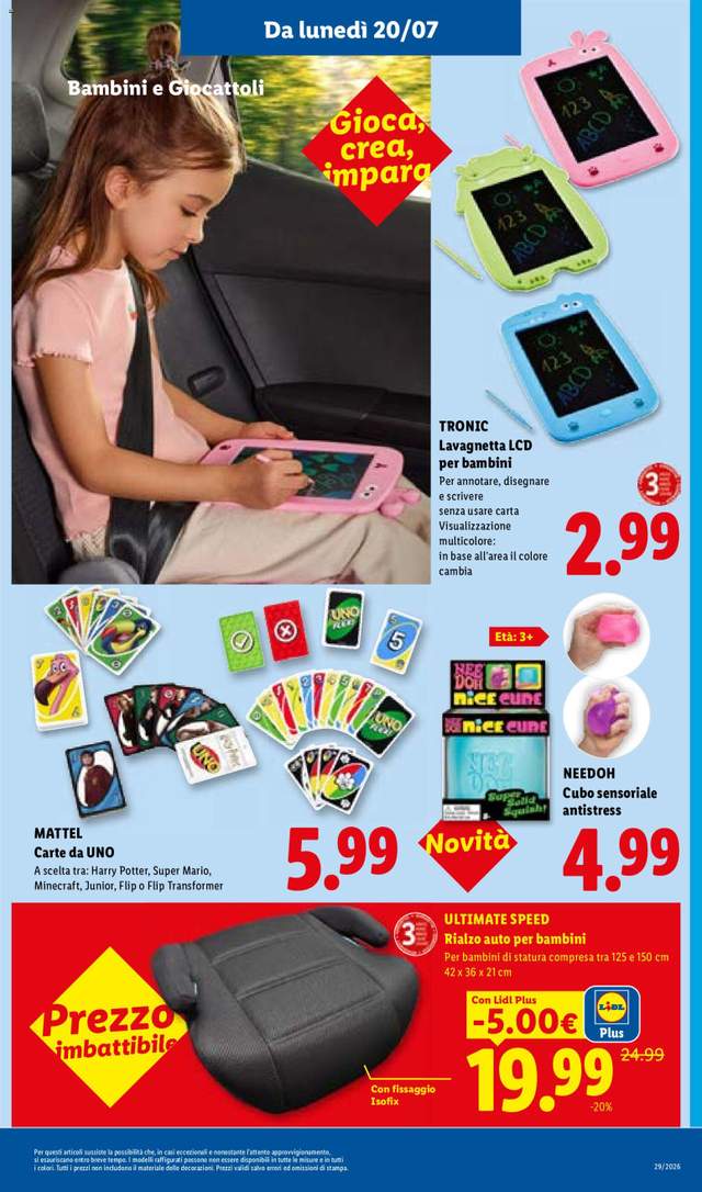 Nuovo volantino Lidl dal 16/07