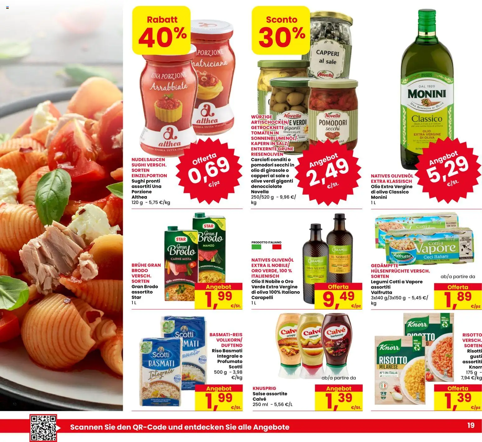 Anteprima dell'opuscolo Eurospar volantino Bolzano dal negozio Eurospar valido da 29/10/2026 - Barbecue, Carne, Riso Basmati, Ceci, Sale, Manzo, Brodo, Ingredienti