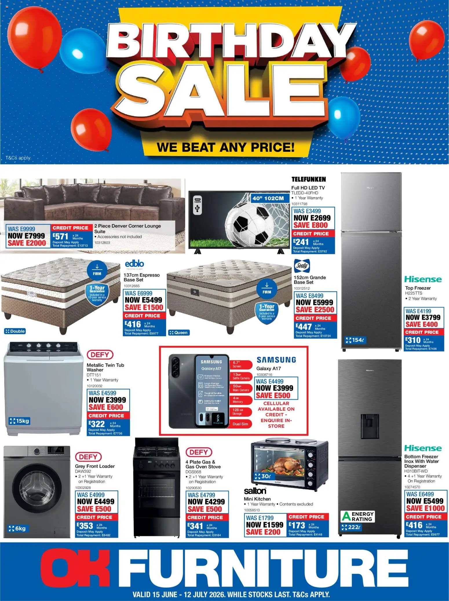 Preview of OK Furniture flyer valid from 15/06/2026