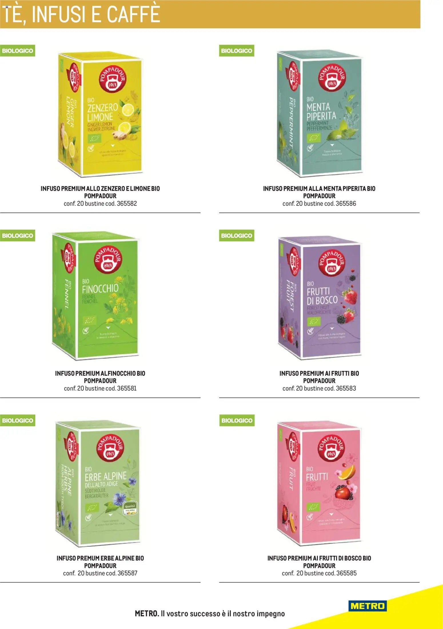 Anteprima dell'opuscolo Metro volantino Hotel dal negozio Metro valido da 31/08/2026 - Caffè, Limone, Zenzero, Frutti di bosco, Menta, Erbe
