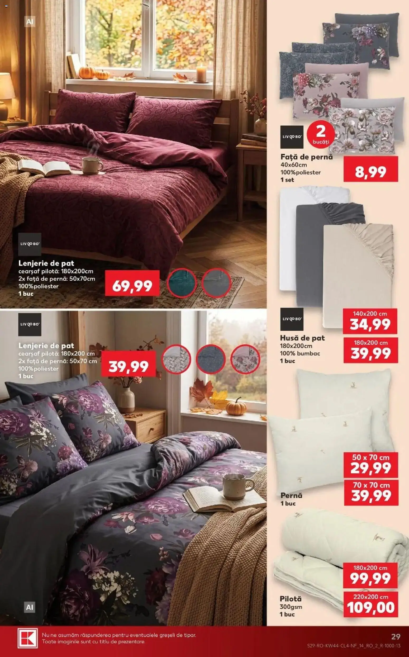 Previzualizarea de cataloage: Kaufland Kaufland Deva valabil de la 28.10.2026 - Lenjerie de pat, Pat, Pernă, Husa de pat, Pilotă, Față de pernă