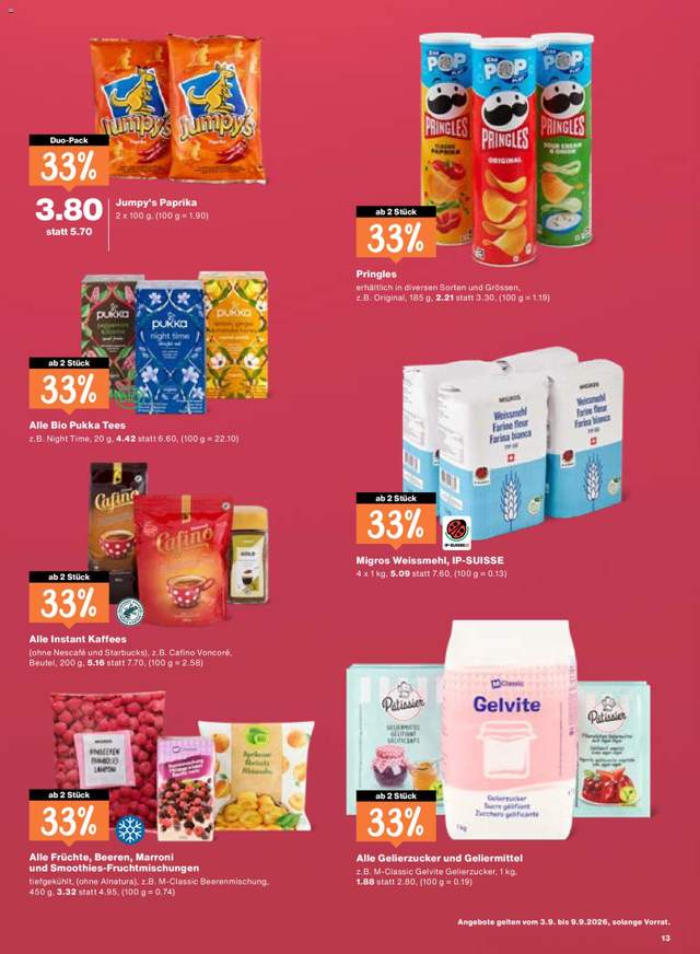 Neue Migros Aktionen ab 03.09.