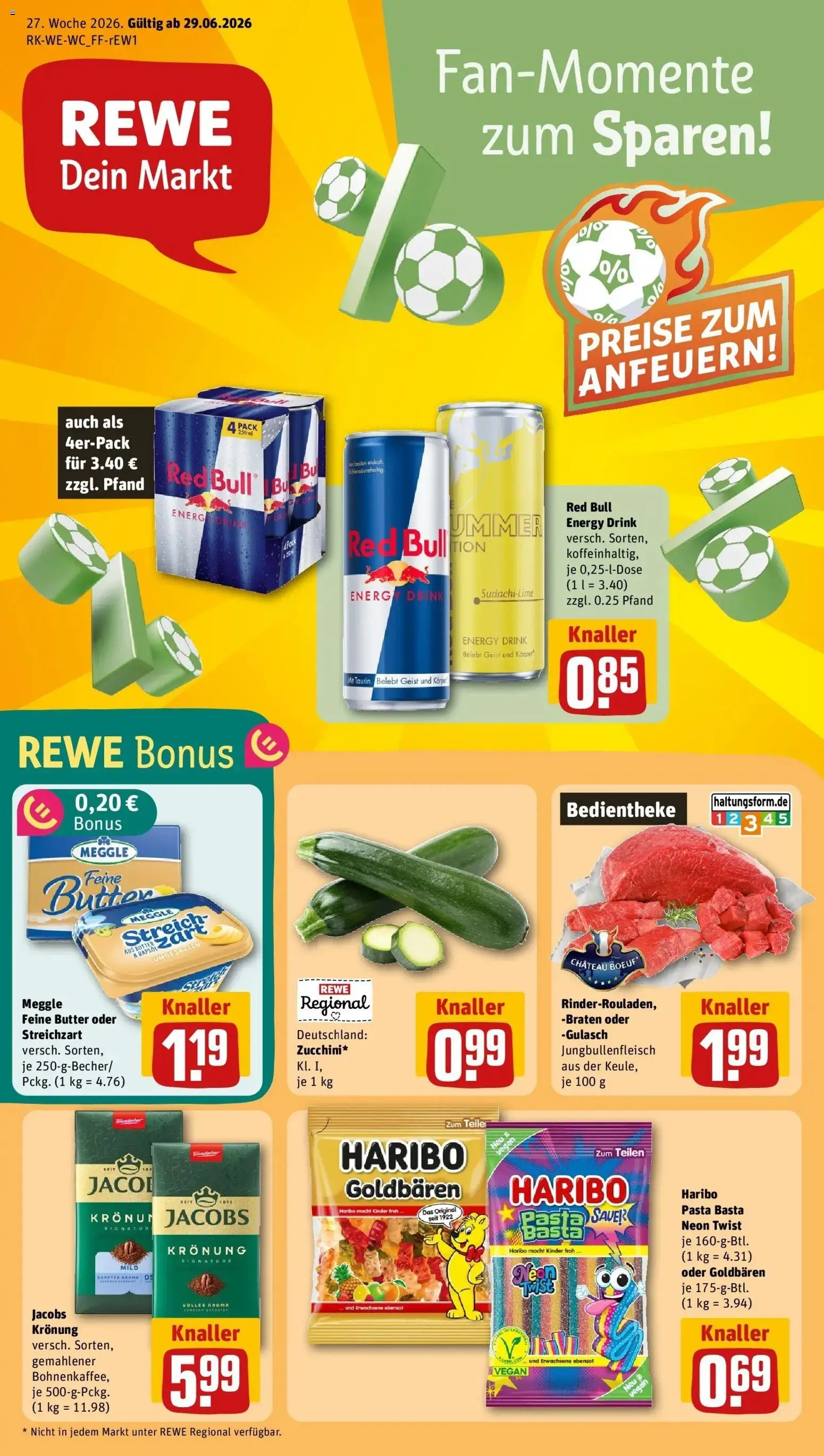 Vorschau von dem Prospekt des Geschäftes Rewe, gültig ab dem 29.06.2026