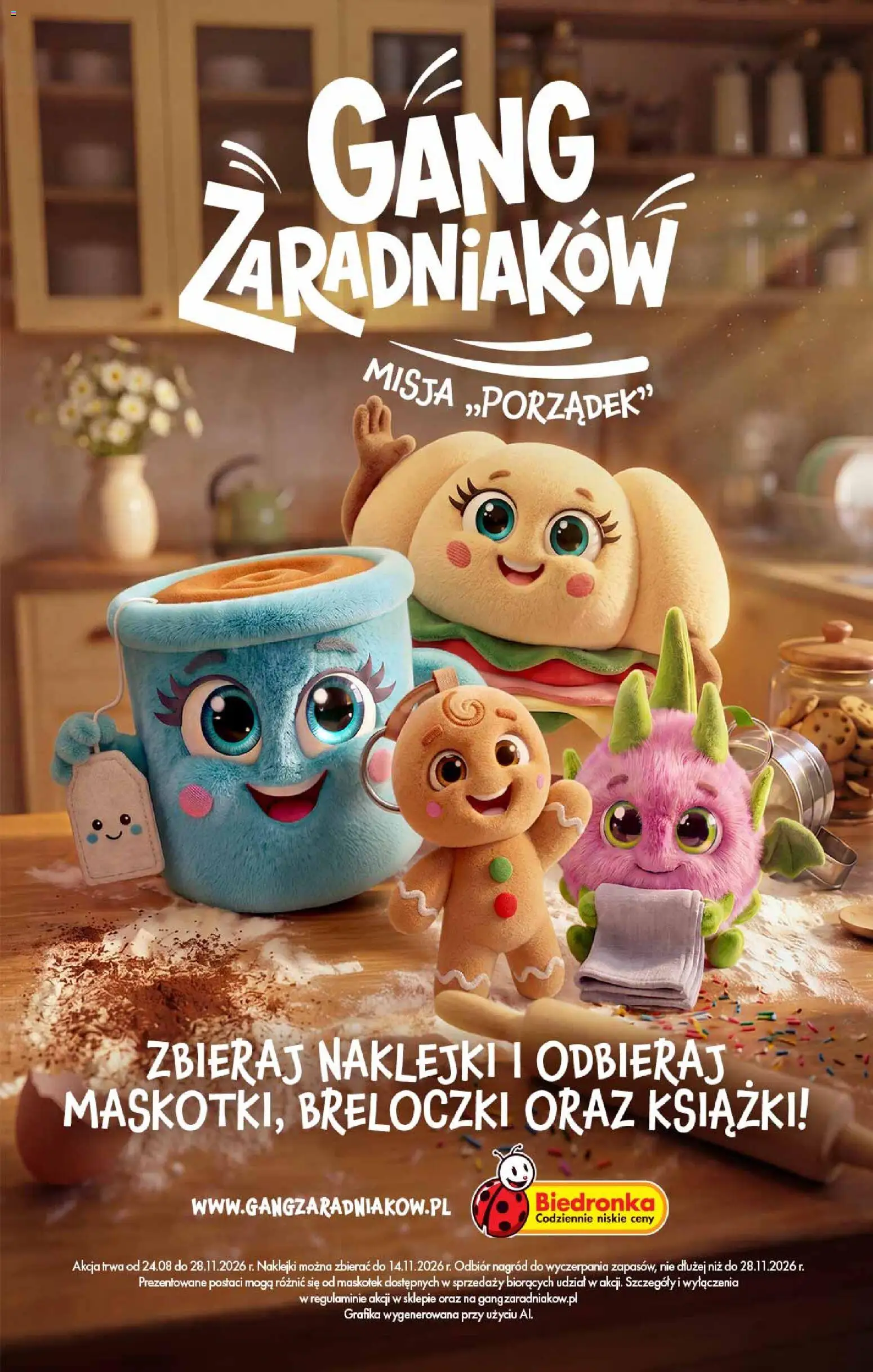 Pogląd gazetki "Biedronka gazetka - Gang zaradniaków" ze sklepu Biedronka ważnej od 21.09.2026 - Książki, Naklejki