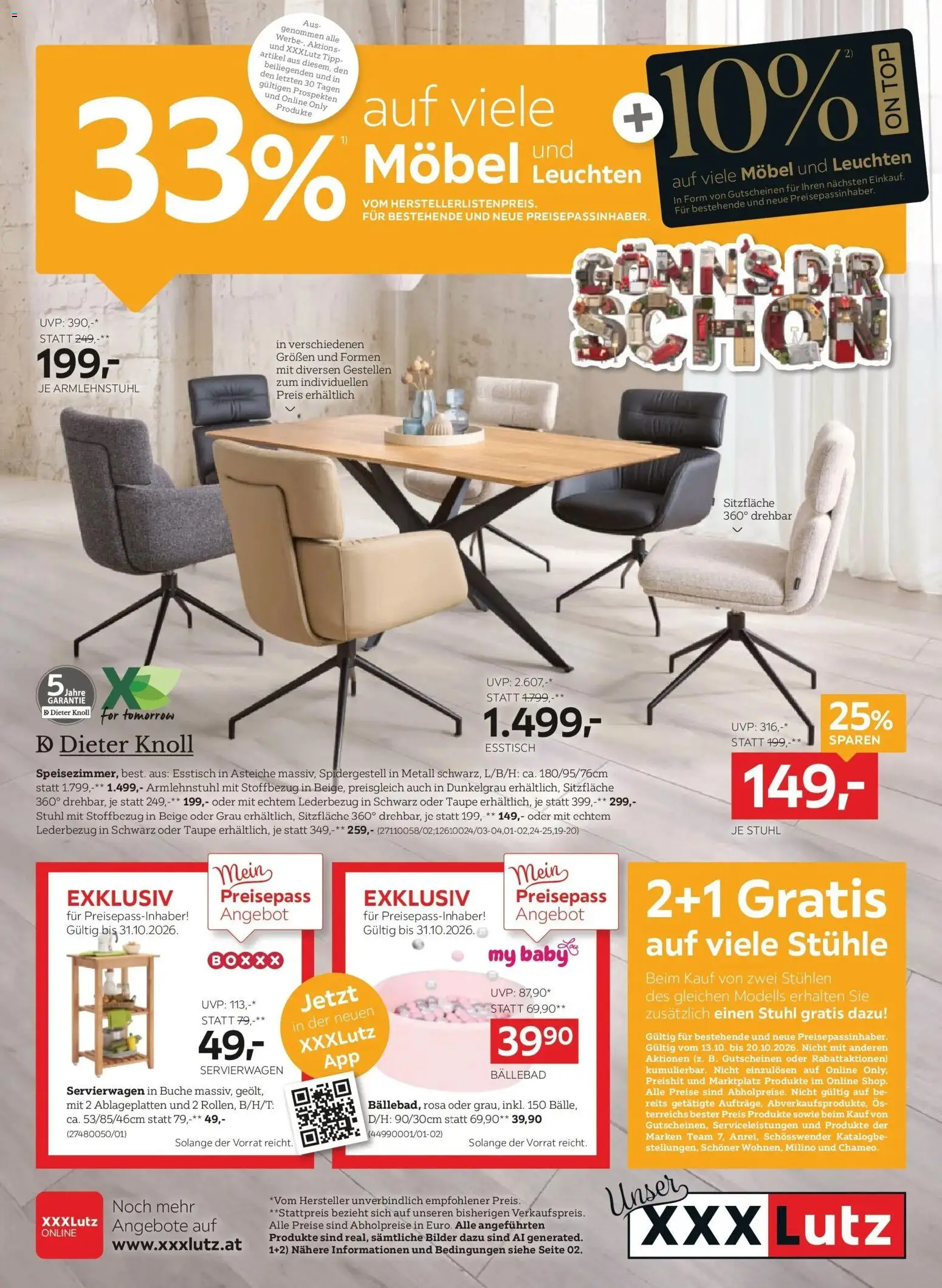 Vorschau der Angebote: XXXLutz XXXLutz BEST PREIS gültig ab 13.10.2026 - Stuhl