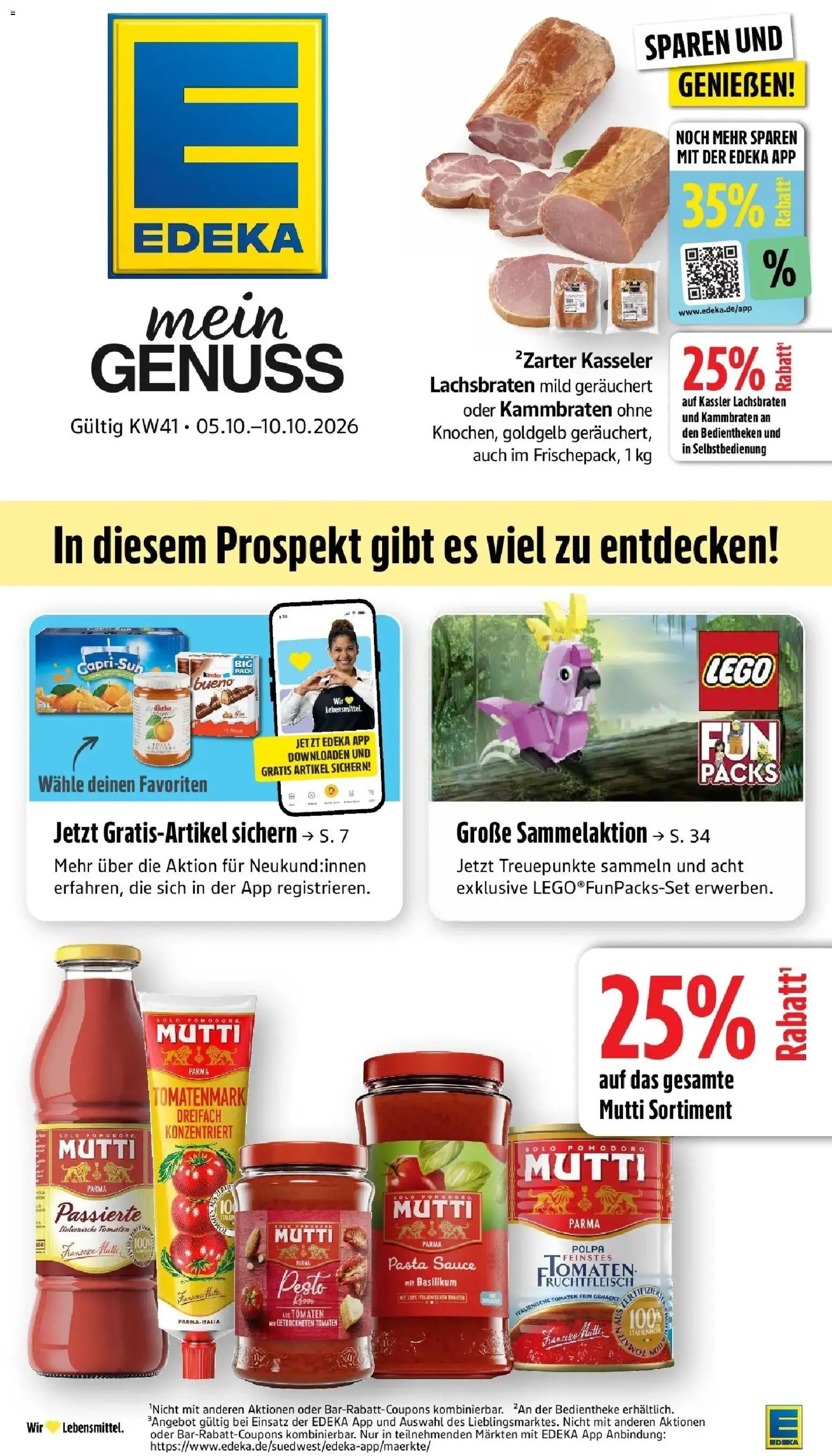 Vorschau von dem Prospekt des Geschäftes Edeka, gültig ab dem 05.10.2026
