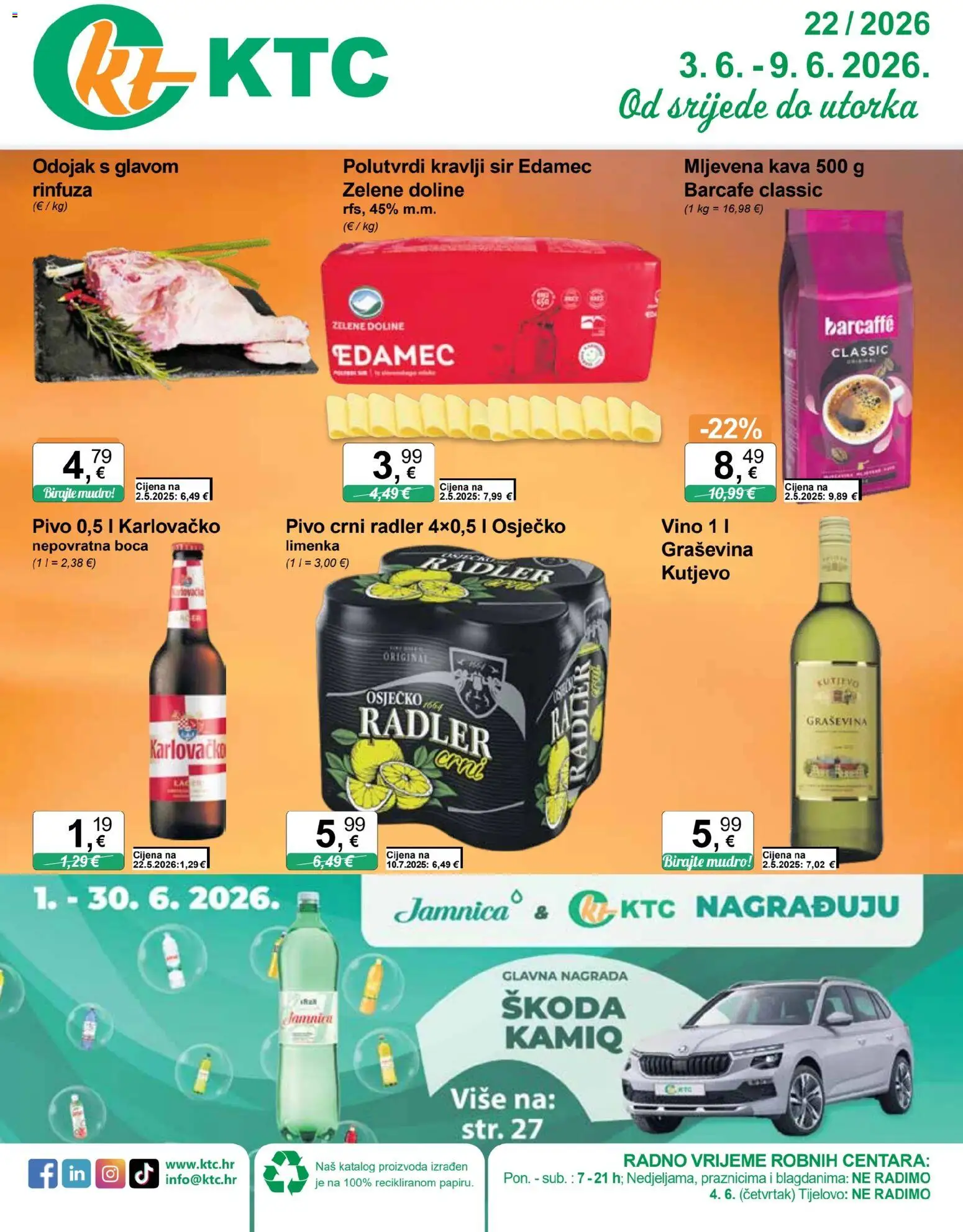 Pregled letka KTC Katalog trgovine KTC vrijedi od 03.06.2026