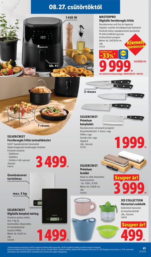 Új Lidl akciós újság 08.27.