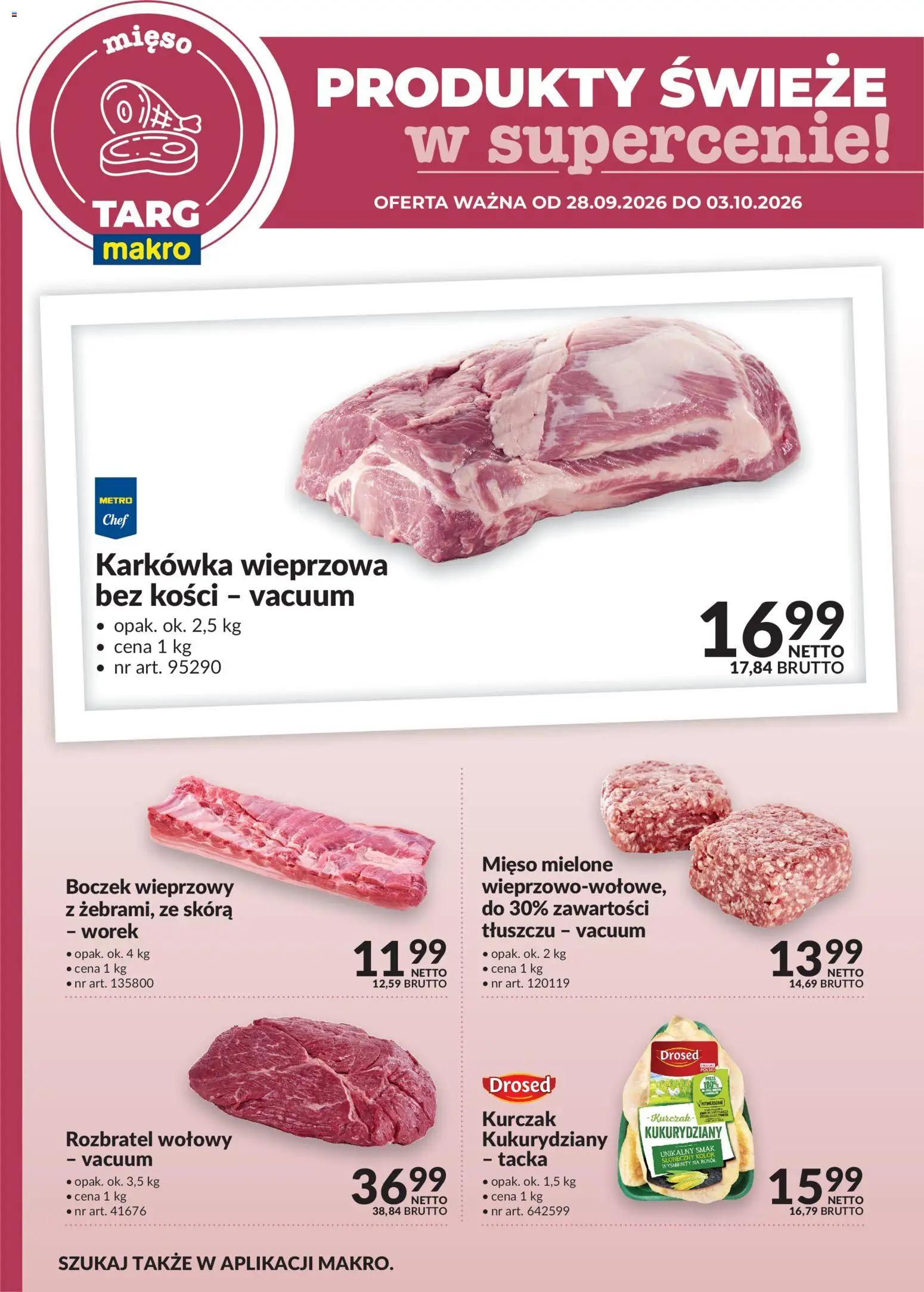 Pogląd gazetki "Makro gazetka - Oferta świeża w super cenach" ze sklepu Makro ważnej od 28.09.2026
