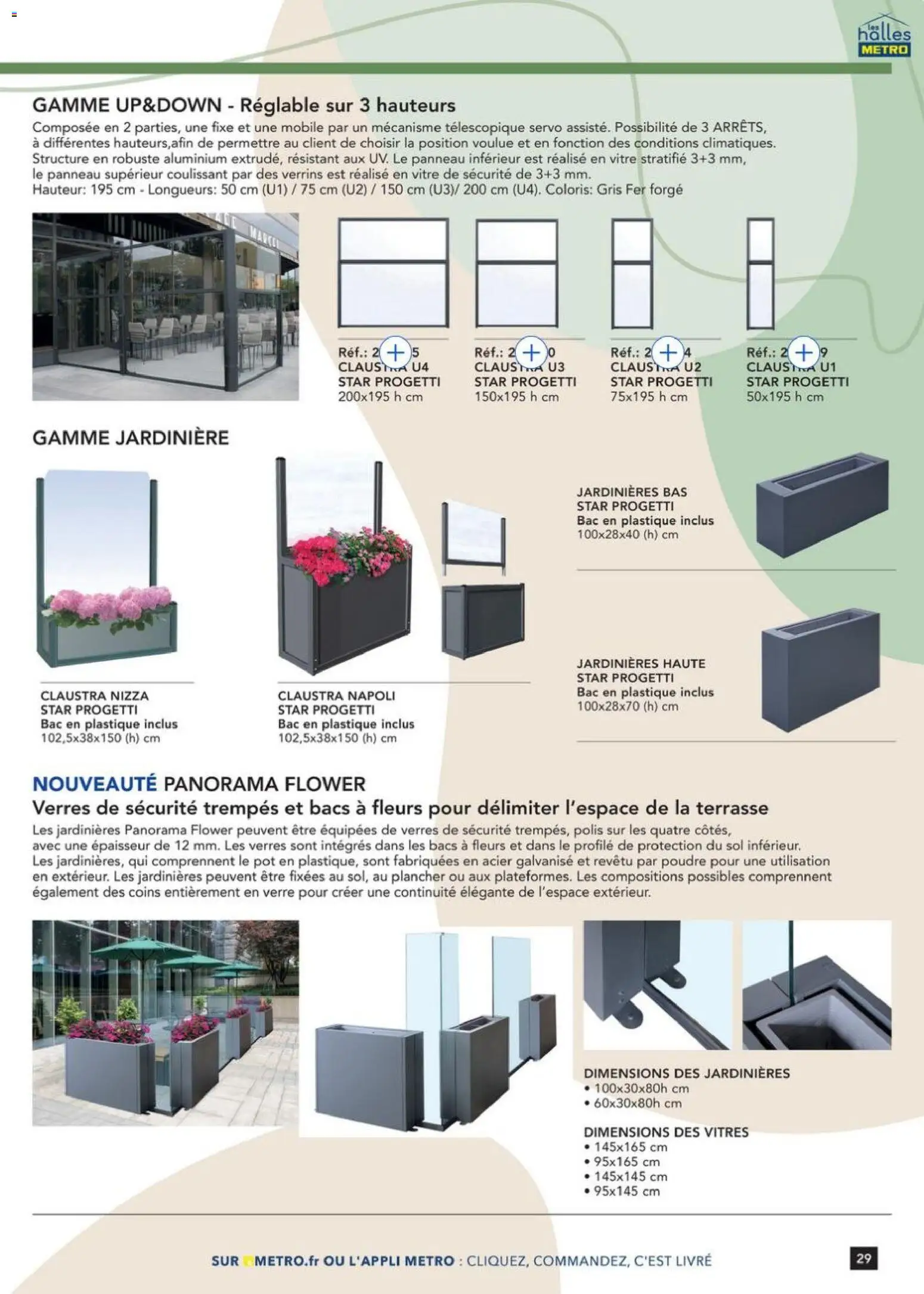 Prévisualisation de Terrasse&salle Collection 2026 du magasin METRO formulaire valide 09/01/2026 - Fleurs, Livre, Jardinière, Verres, Poudre