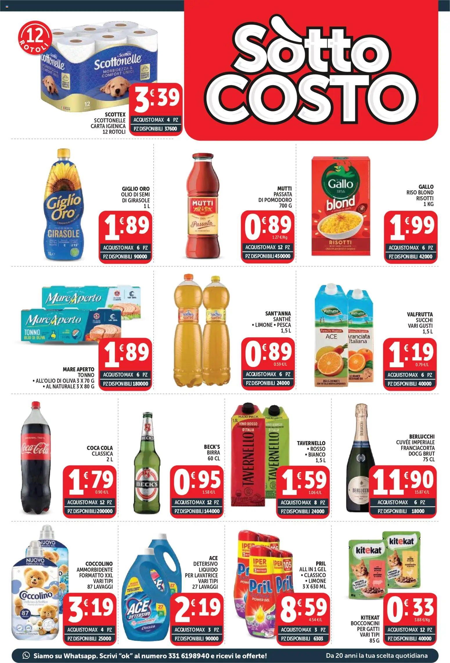 Anteprima dell'opuscolo Decò volantino Market dal negozio Decò valido da 01/09/2026 - Coca Cola, Limone, Olio di Oliva, Pomodoro, Olio, Tonno, Carta igienica, Vino rosso