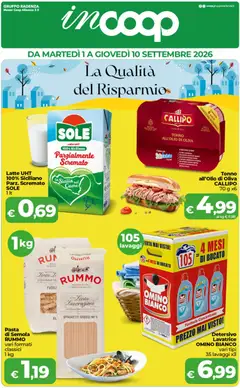 Anteprima dell'opuscolo COOP volantino inCoop Sicilia dal negozio COOP valido da 01/09/2026