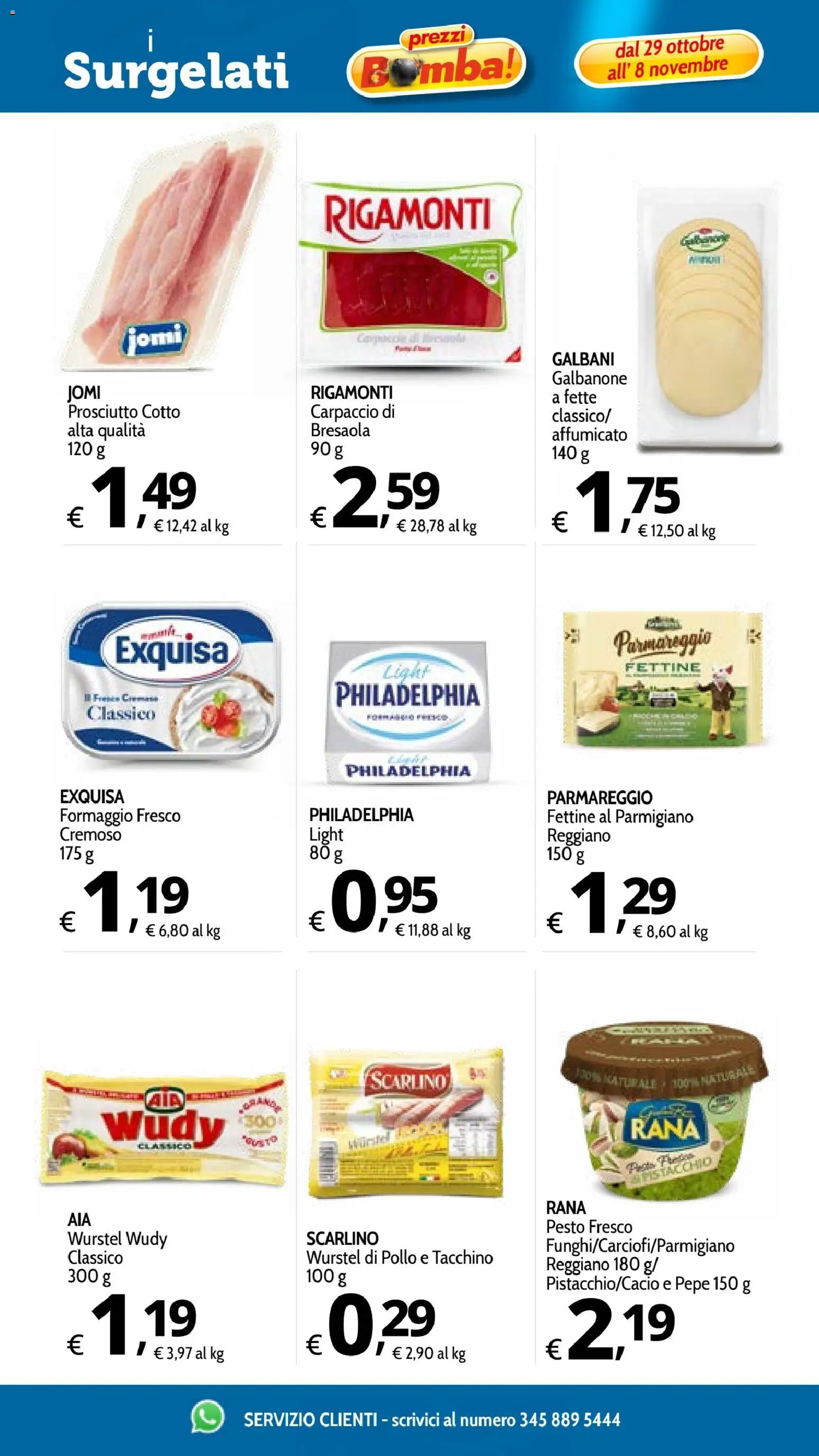 Anteprima dell'opuscolo Primo Prezzo volantino dal negozio Primo Prezzo valido da 29/10/2026 - Bresaola, Pepe, Wurstel, Tacchino, Carpaccio, Prosciutto, Pesto, Parmigiano