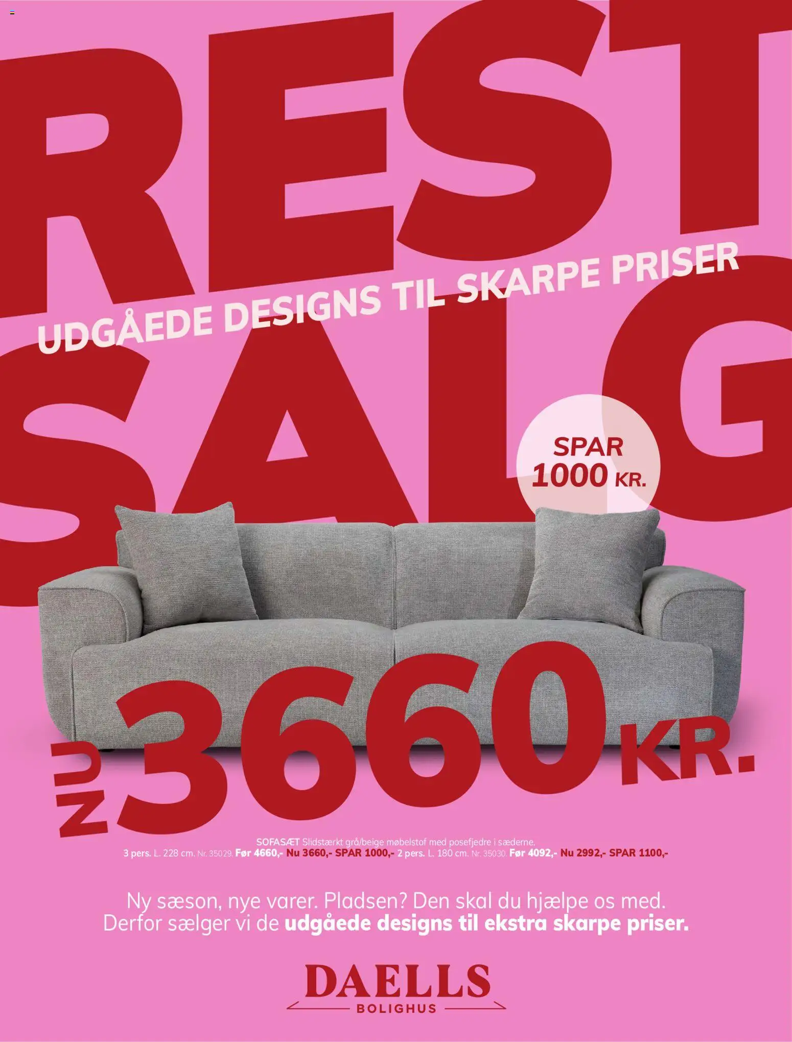 Eksempel på tilbudsavis Daells Bolighus - Tilbudsavis fra butik Daells Bolighus gyldig fra 20/05/2026