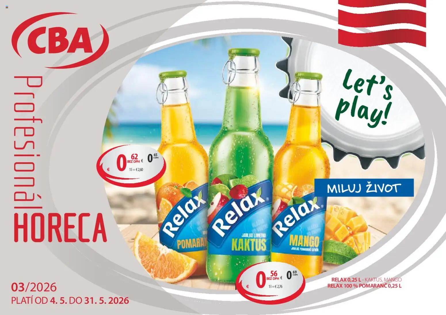 Náhľad CBA Komfos letáku platného od 04.05.2026 - Mango, Limetka