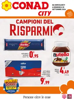 Anteprima dell'opuscolo Conad volantino City Sicilia dal negozio Conad valido da 09/09/2026