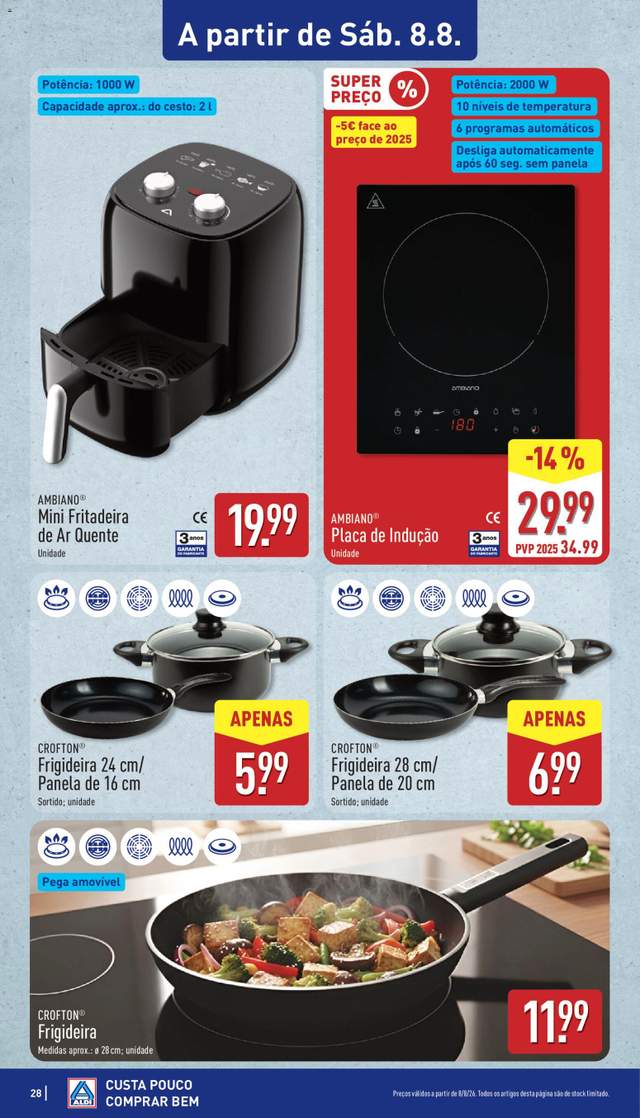 Novo folheto Aldi a partir de 03/08