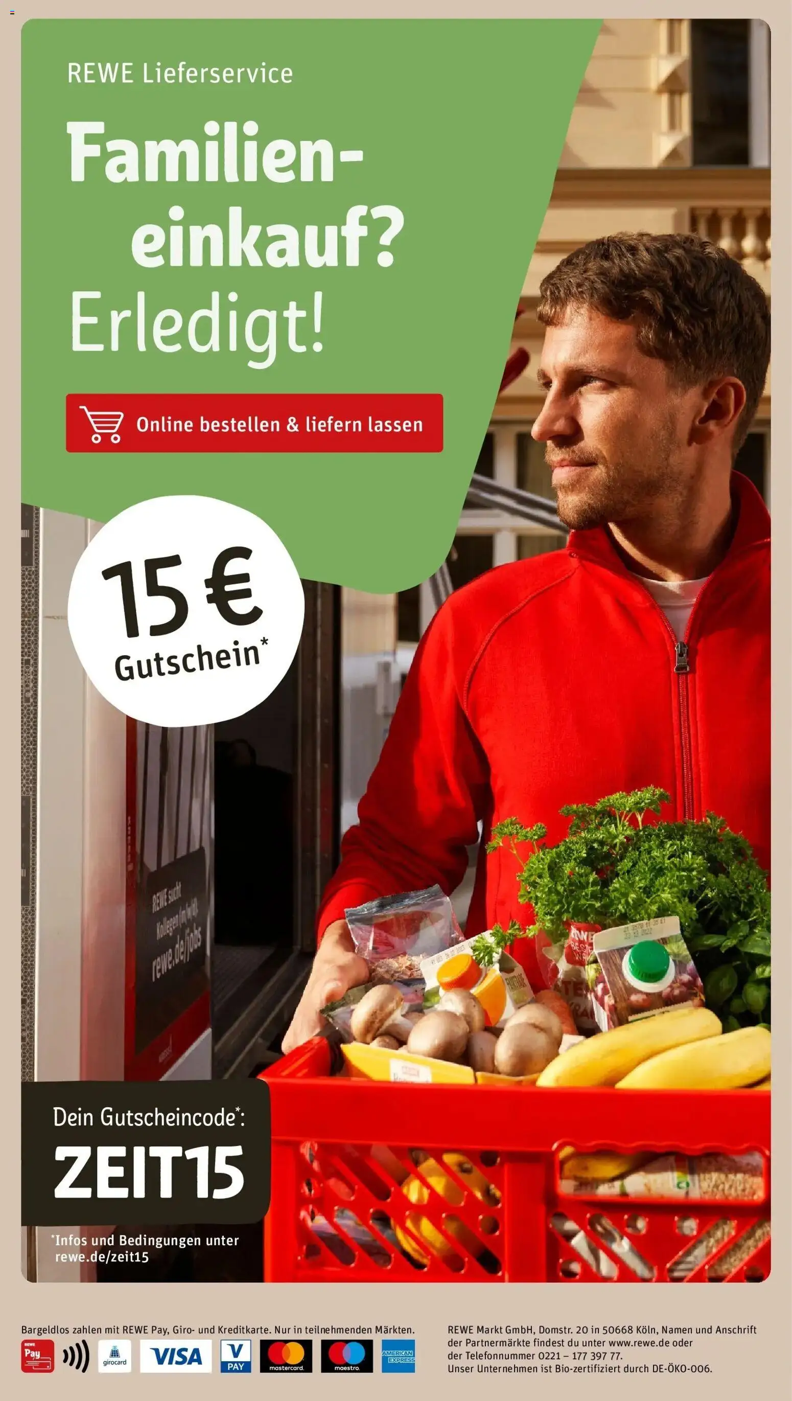 Vorschau von dem Prospekt des Geschäftes Rewe, gültig ab dem 26.10.2026