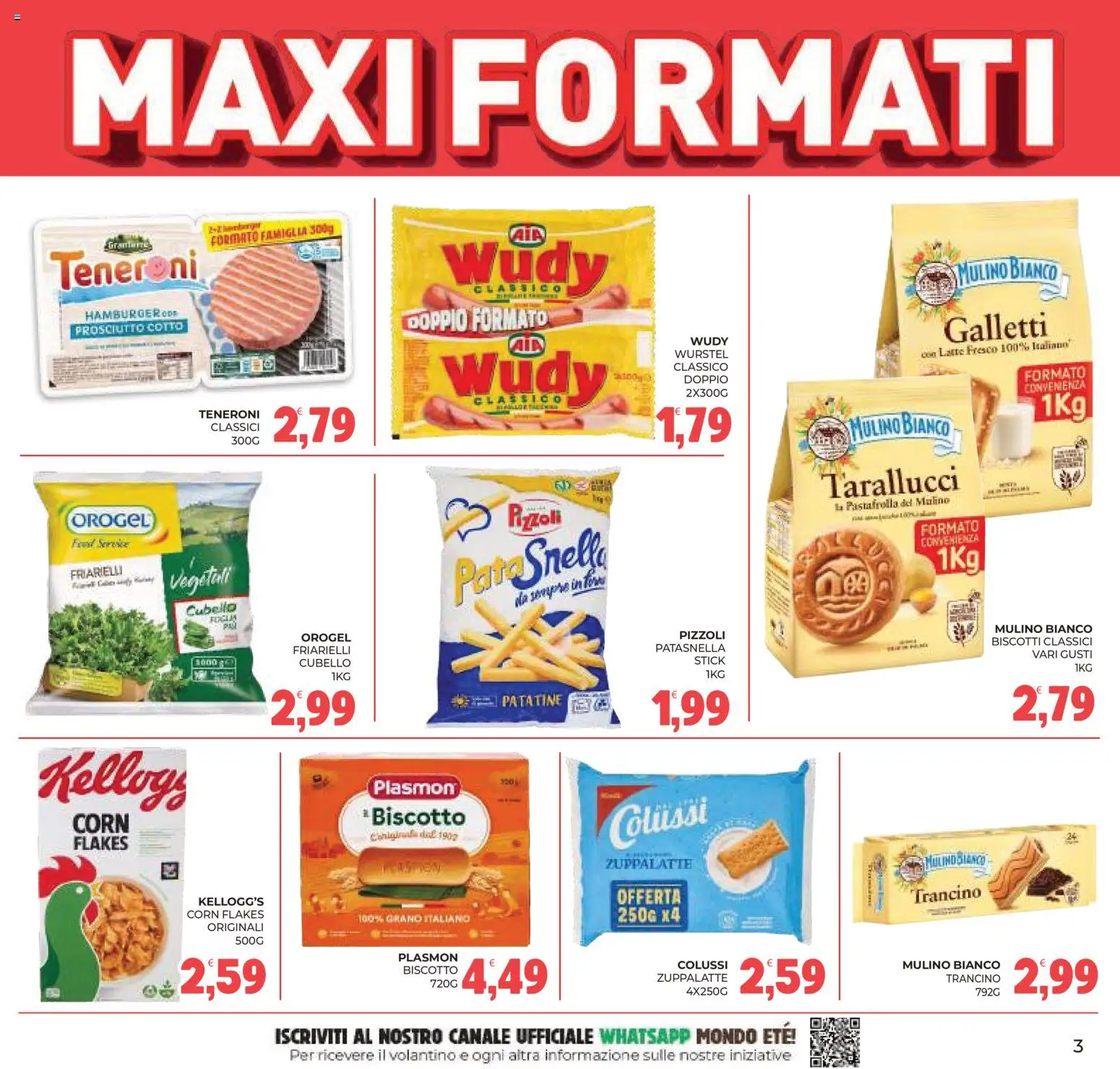 Anteprima dell'opuscolo Eté volantino dal negozio Eté valido da 23/10/2026 - Hamburger, Biscotti, Friarielli, Latte, Wurstel, Prosciutto, Prosciutto Cotto, Patatine