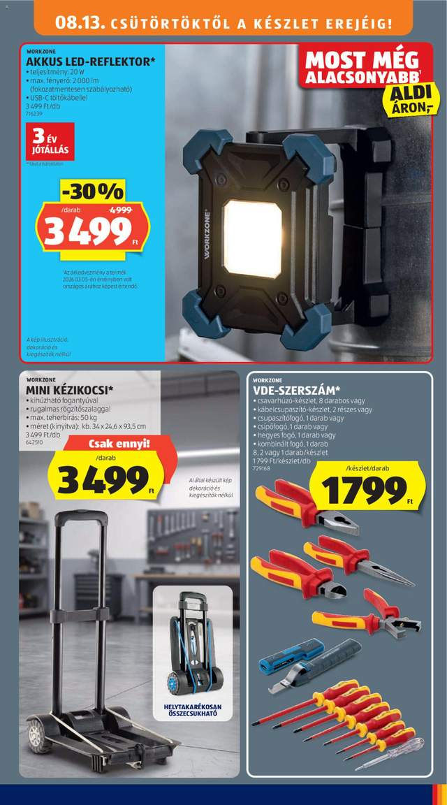 Új Aldi akciós újság 08.13.