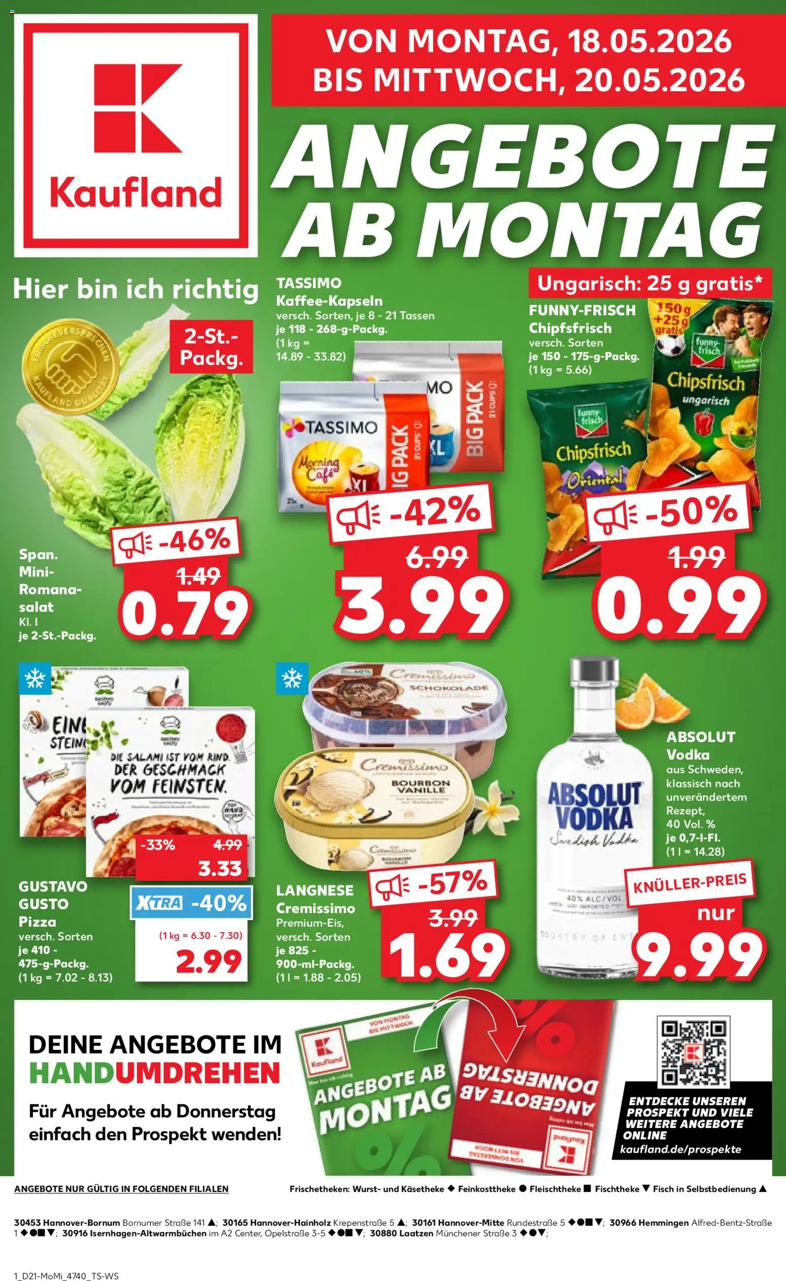Voorbeeld van Kaufland DE - DE Folder Hannover van winkel Kaufland DE geldig vanaf 18-05-2026