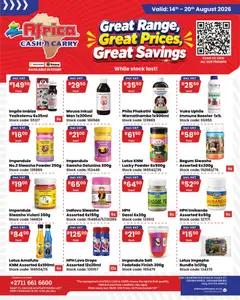 Preview of Africa Cash & Carry flyer valid from 14/08/2026
