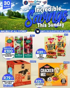 Preview of Take n Pay flyer valid from 30/08/2026
