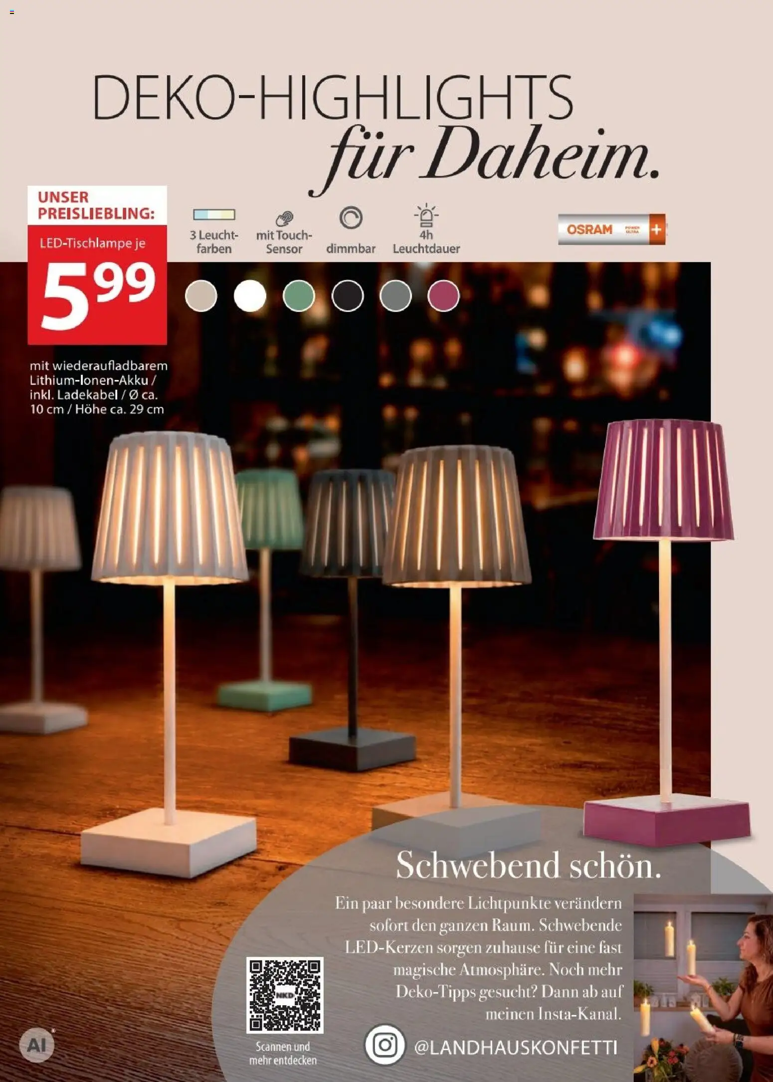 Vorschau von dem Prospekt des Geschäftes NKD, gültig ab dem 10.09.2026 - Ladekabel