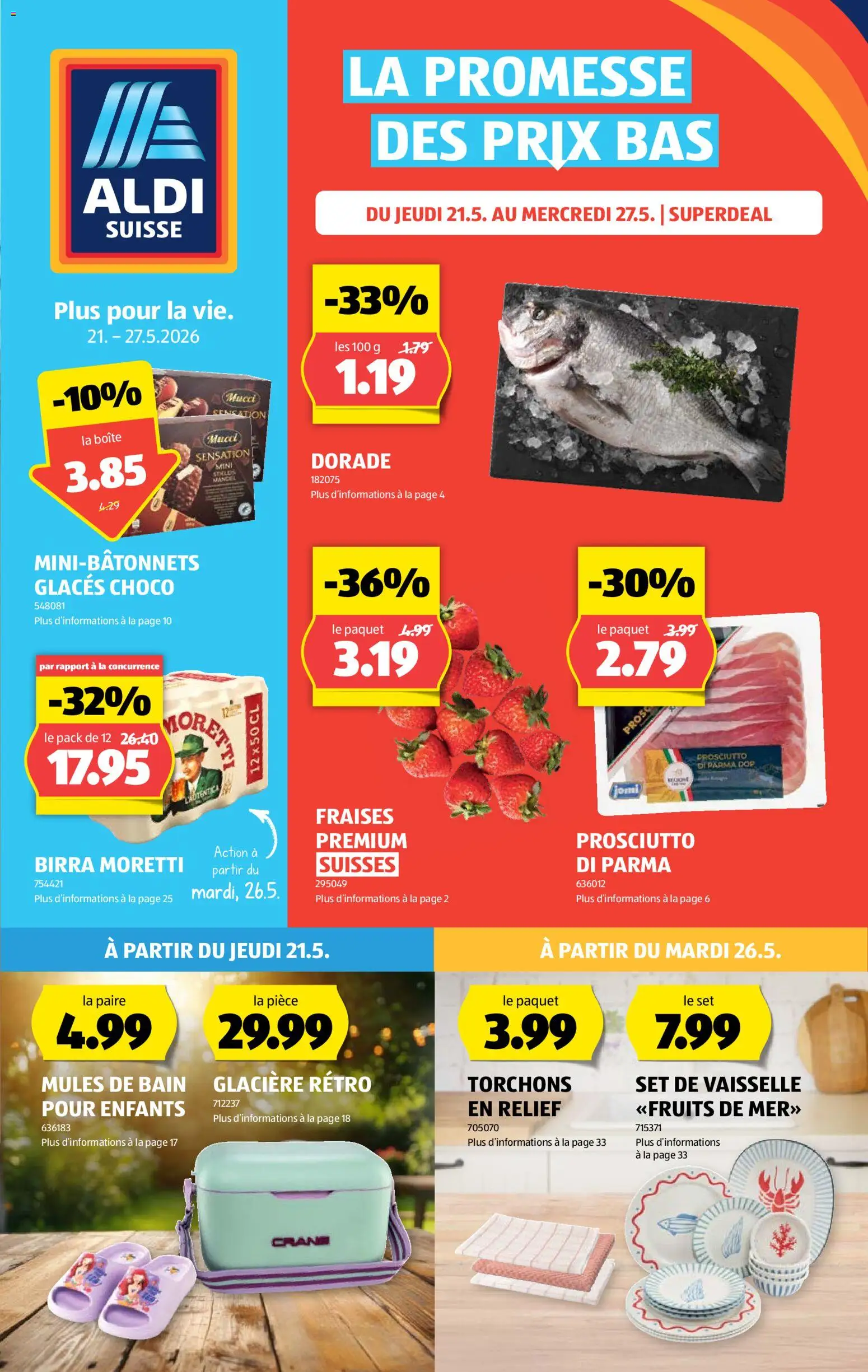 Vorschau des Merkblatts Aldi aktionen FR vom Shop Aldi gültig von 21.05.2026 bis 27.05.2026