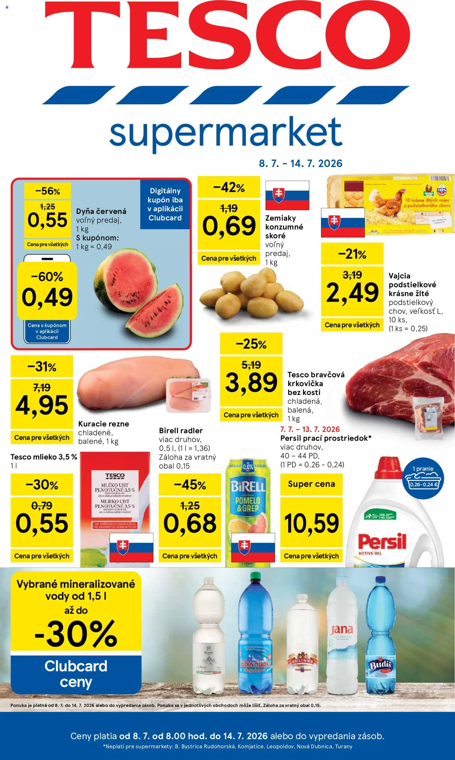 Náhľad Tesco letáku platného od 08.07.2026